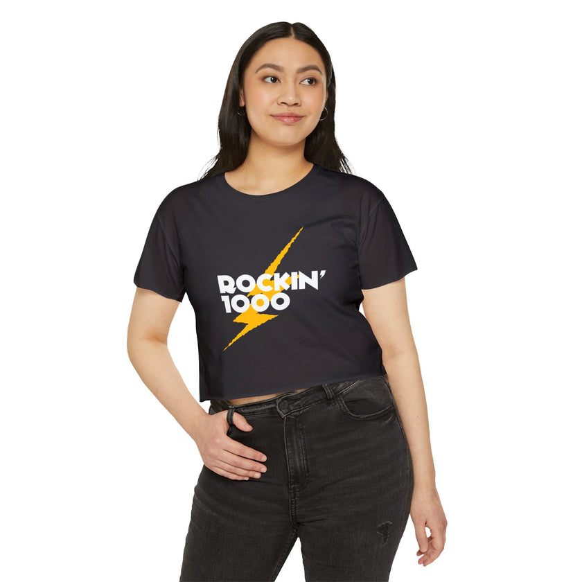 Lightning Logo Crop Top (Women)