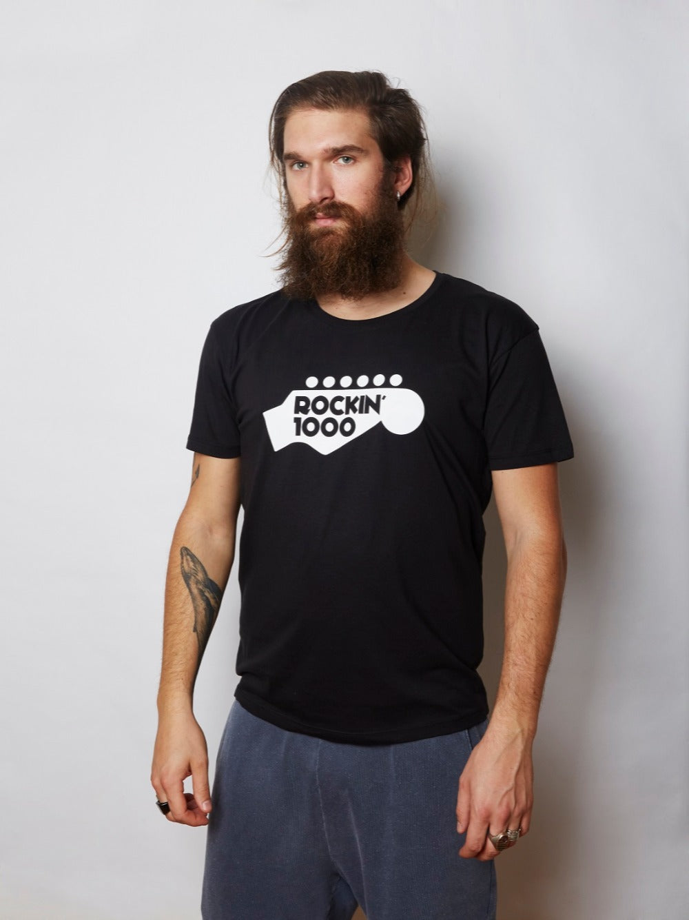 Rockin'1000 Logo Black T-Shirt Man