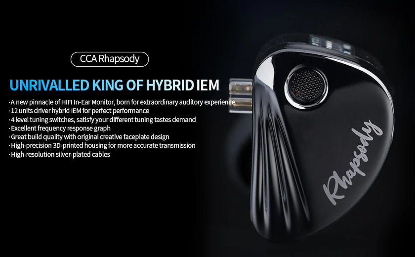 CCA Rhapsody 2DD+4BA Hybrid IEM