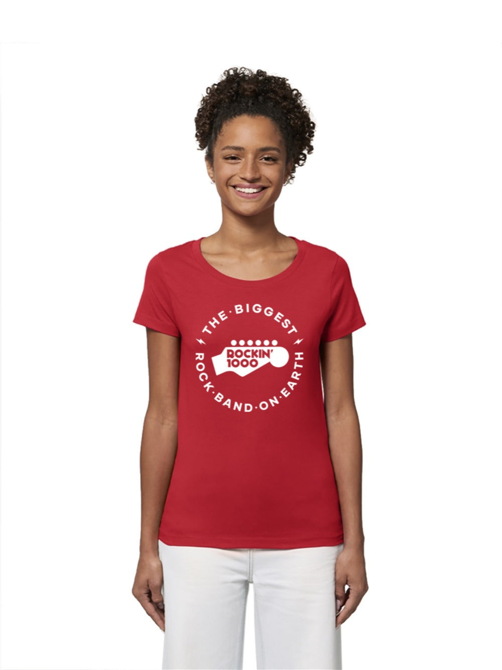 Biggest Rock Band On Earth Red T-Shirt Woman