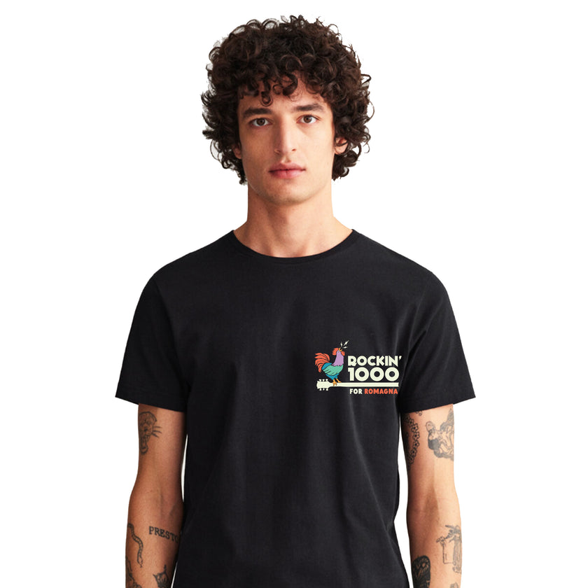 Rockin'1000 for Romagna T-Shirt (Side Logo) Unisex